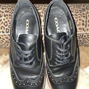 Coach Black Brogue Men's Derbys
